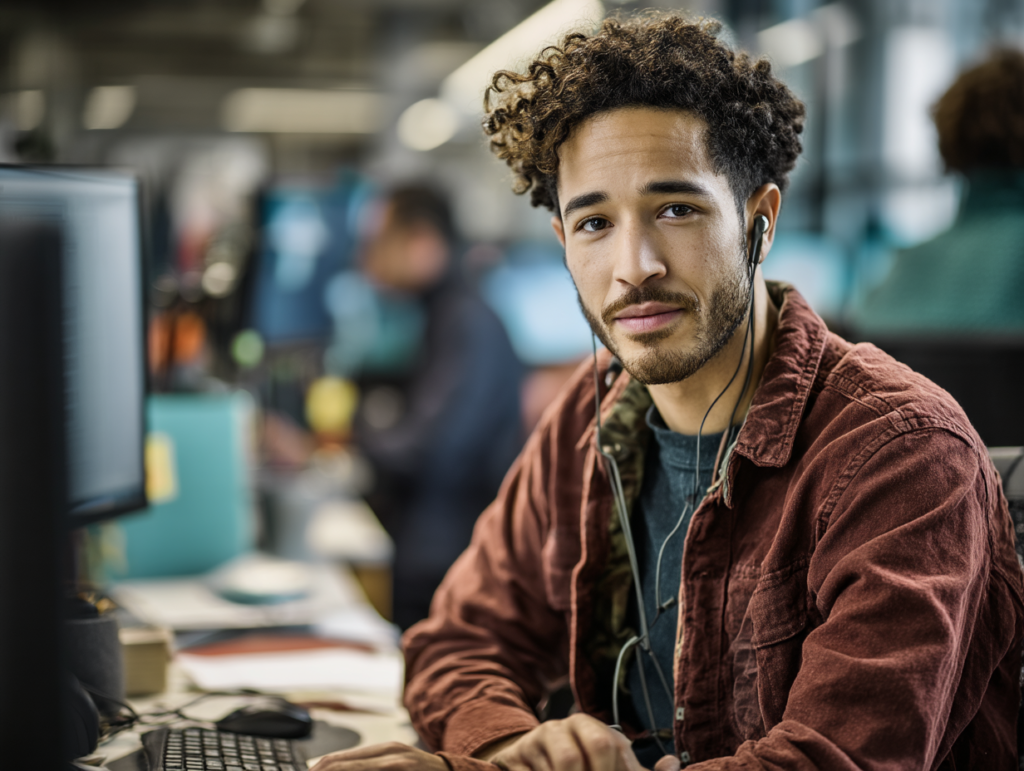 Male IT worker