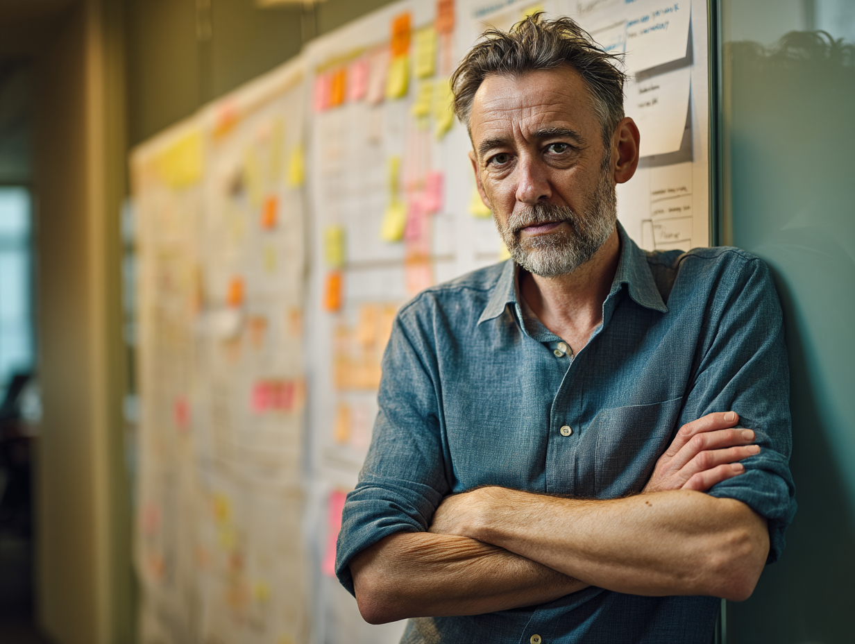A male project manager